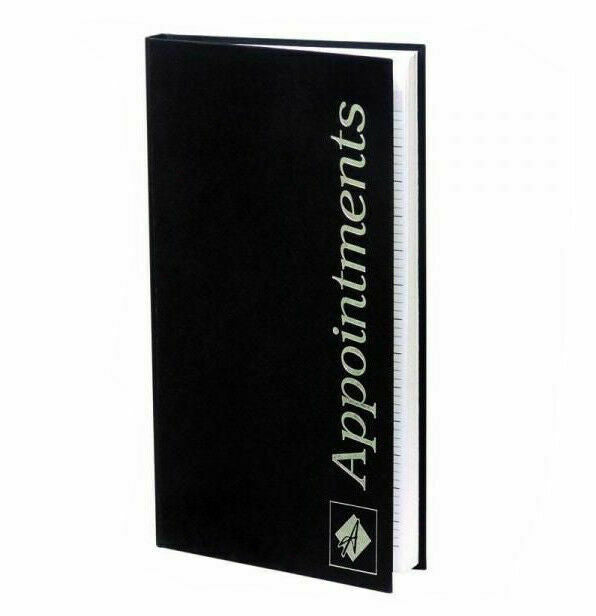 Agenda Appointment Book 3 Column Assistant Black AB3