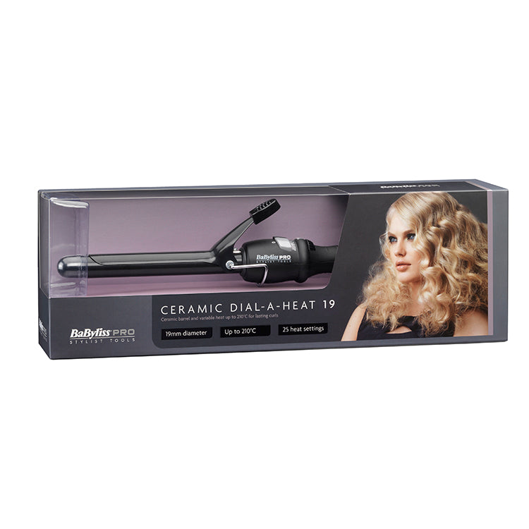 BaByliss Pro Ceramic Dial-a-Heat Tong 19mm