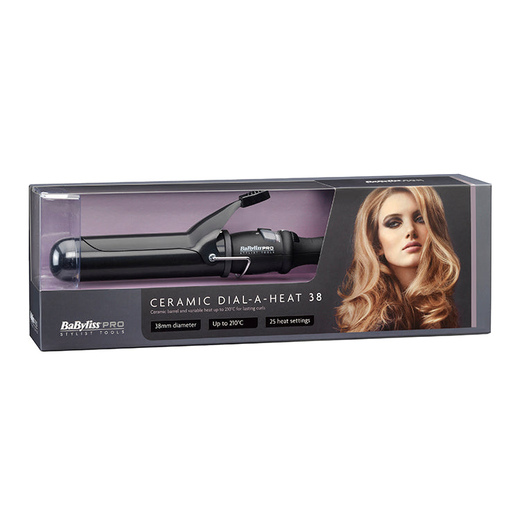 BaByliss Pro Ceramic Dial-a-Heat Tong 38mm