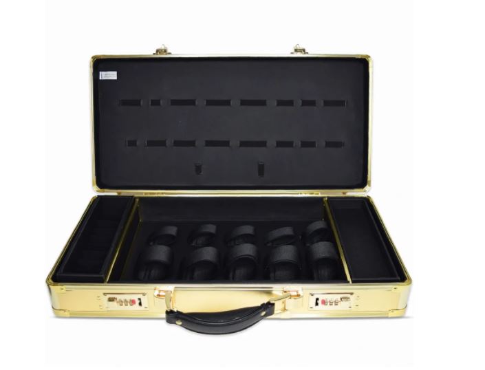 Black Ice Professional Barber Case Luxury Gold