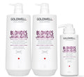 Goldwell Dualsenses Blondes & Highlights A-Y Shampoo 1000ml, Conditioner 1000ml and 60sec Treatment 500ml