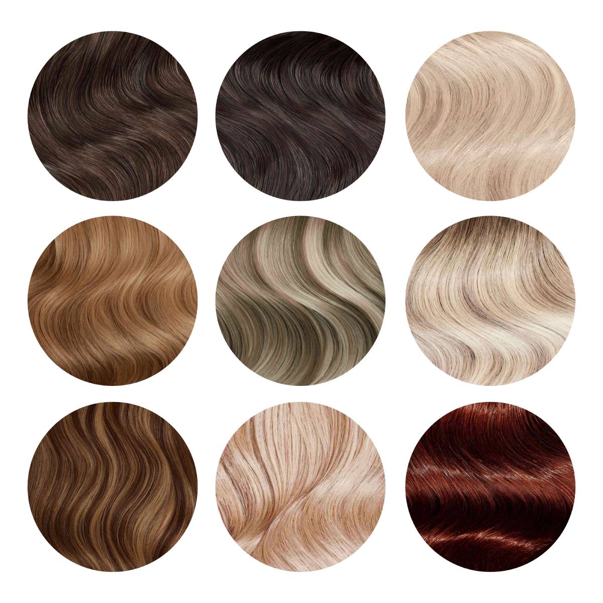 Beauty Works Gold Flat Track Weft Hair Extensions 18"