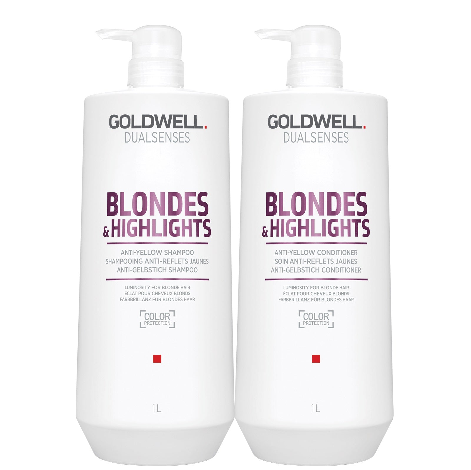 Goldwell Dualsenses Blondes & Highlights A-Y Shampoo 1000ml and Conditioner 1000ml