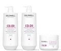 Goldwell Dualsenses Color Shampoo 1000ml, Conditioner 1000ml and 60sec Treatment 200ml