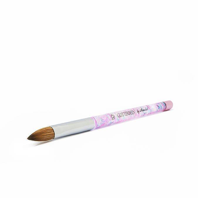 Glitterbels Pinched Pastel Glitter Acrylic Brush