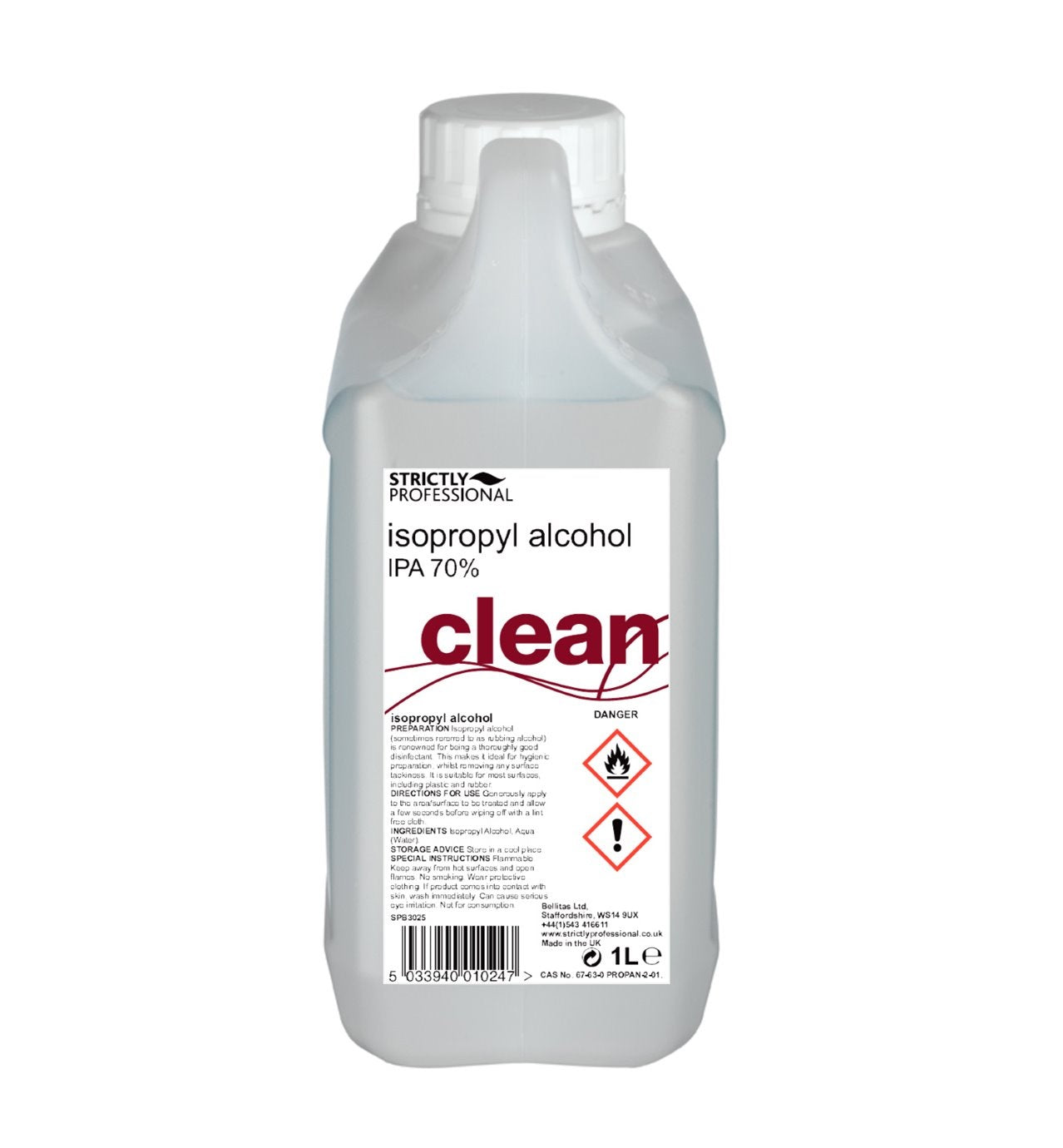 Strictly Professional Isopropyl Alcohol IPA 70% 1 Litre