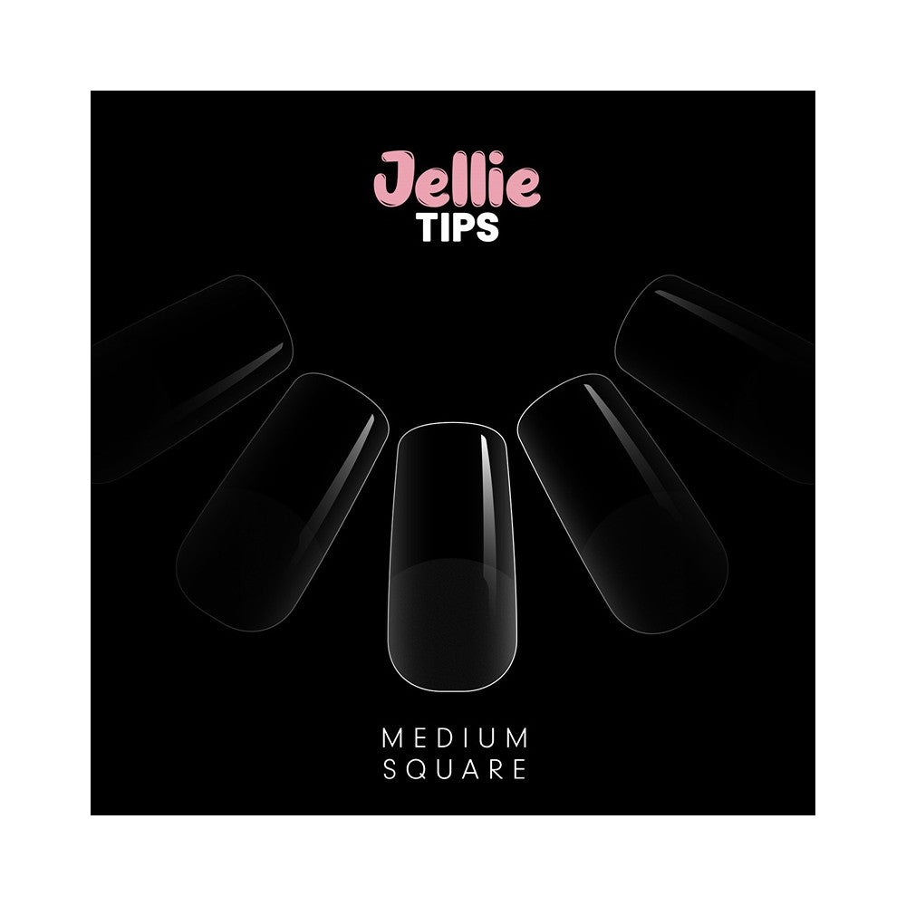 Halo Jellie Nail Tips Medium Square Sizes 0-11 (120)