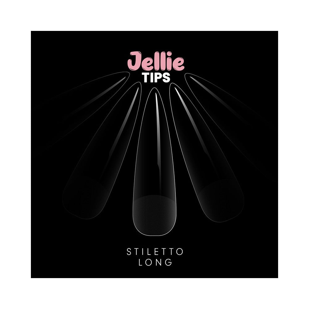 Halo Jellie Nail Tips Stiletto Long Sizes 0-11 (480)