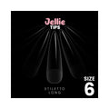 Halo Jellie Nail Tips Stiletto Long Size 6 (50)