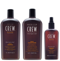 American Crew Daily Moisturizing Shampoo 1000ml, Conditioner 1000ml and Grooming Spray 250ml