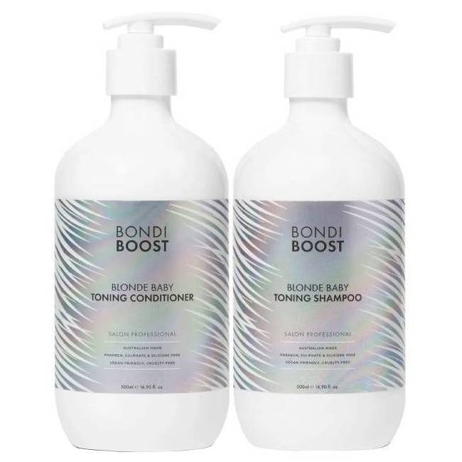 BondiBoost Blonde Baby Toning Conditioner 500ml & Shampoo 500ml