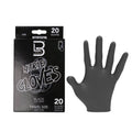 L3VEL3 Professional Nitrile Gloves Black (20)