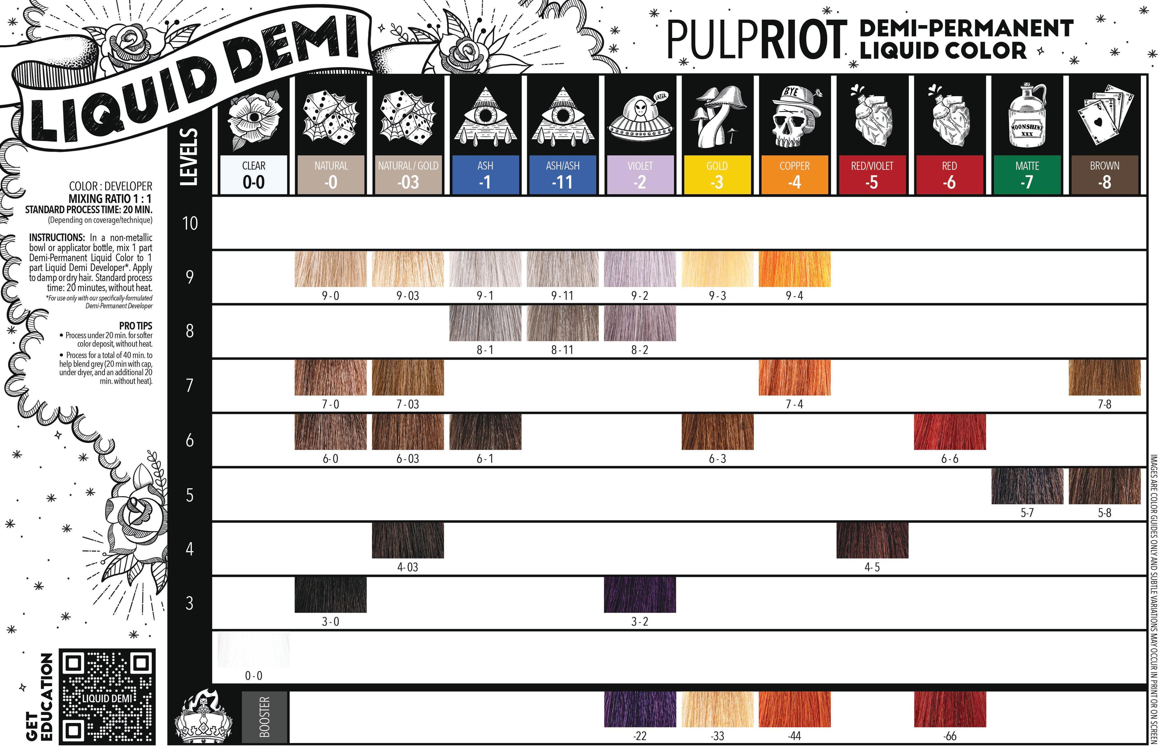 Pulp Riot Liquid Demi Hair Color 60ml