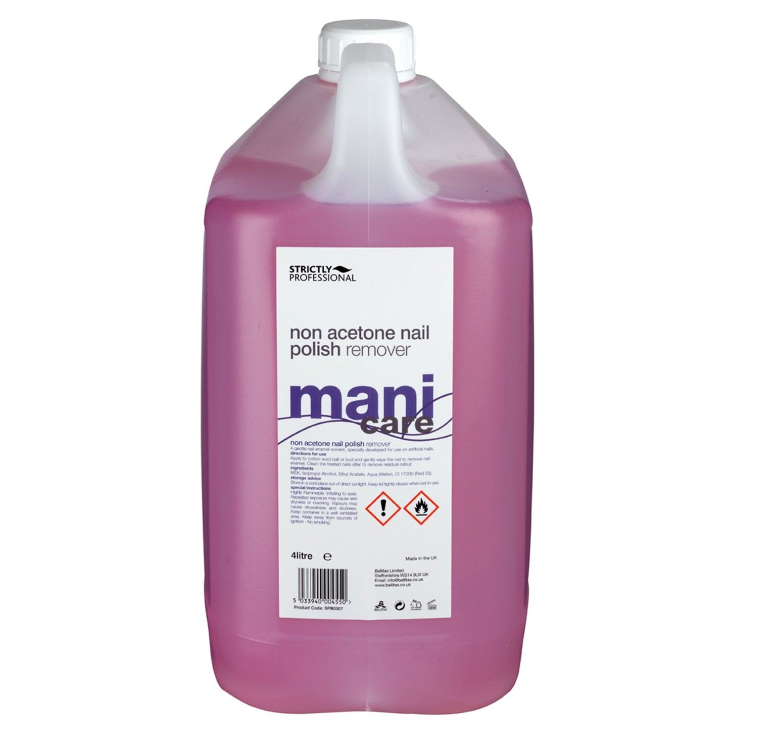 Strictly Professional Non-Acetone Remover 4 Litre