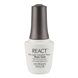Morgan Taylor Nail Polish React No-Light Extended Wear Base Coat 15ml