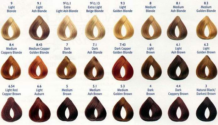 Revlon Multibrand Color Chart