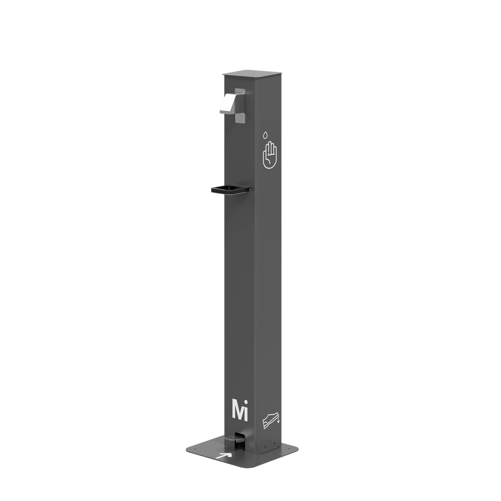 Mirplay Foot Activated Sanitizer Dispenser 1L Grey