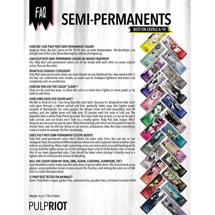 Pulp Riot Semi-Permanent Hair Color 118ml