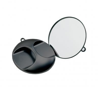 TRI Mirror Round Black
