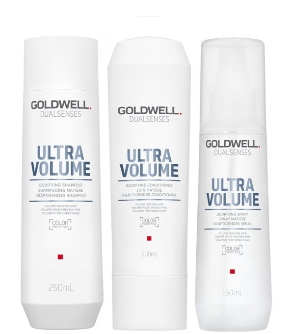 Goldwell Dualsenses Ultra Volume Shampoo 250ml, Conditioner 200ml and Spray 150ml