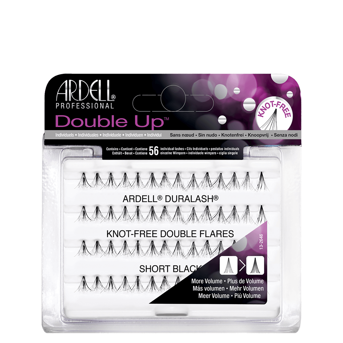 Ardell Duralash Double Up Knot-Free Double Flare Eyelashes - Short Black