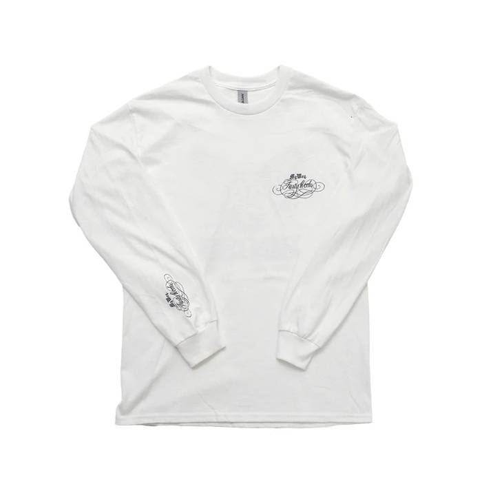 Brosh x Fusty Works L/S Tee Owl Logo White M