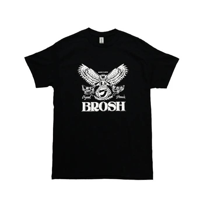 Brosh x Fusty Works S/S Tee Owl Logo Black L