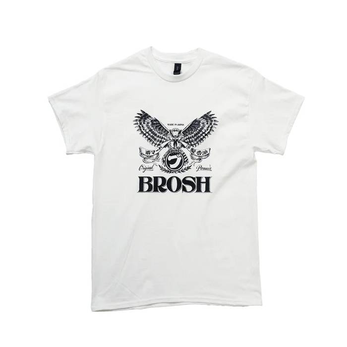 Brosh x Fusty Works S/S Tee Owl Logo White L