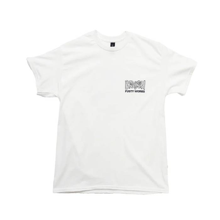 Brosh x Fusty Works S/S Tee Face Logo White M
