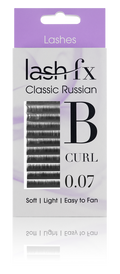 Lash FX Classic Russian Lashes B Curl 0.07 Super Fine 10mm