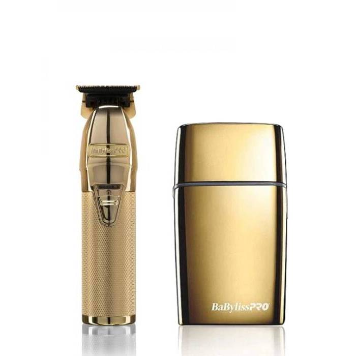 BaByliss Pro Gold Super Motor Skeleton Trimmer and Gold Titanium Foil Shaver