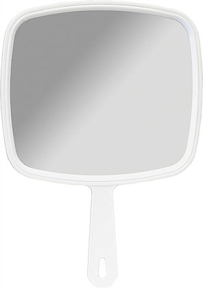 DMI Hand Held Lollipop Mirror - White