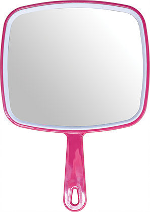 DMI Hand Held Lollipop Mirror - Fuchsia