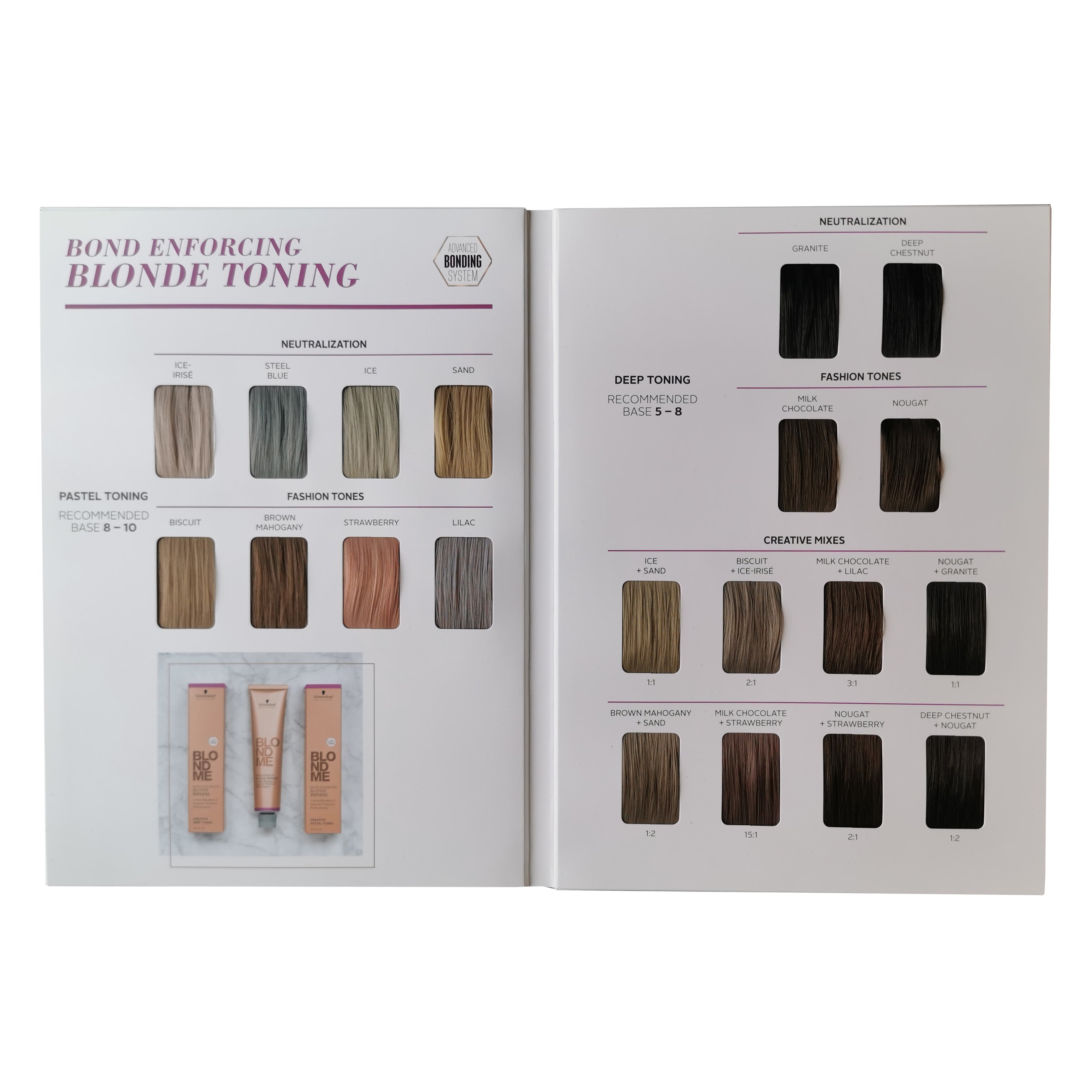 Schwarzkopf BlondMe Blonde Toning Shade Guide