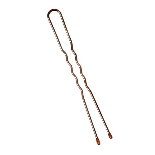 Crewe Fine Wavy Pins 2" Brown (72)
