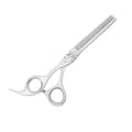 BarberStyle White Japanese Nero Left Handed Thinning Scissors 6"