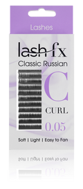 Lash FX Classic Russian Lashes C Curl 0.05 Super Fine 12mm
