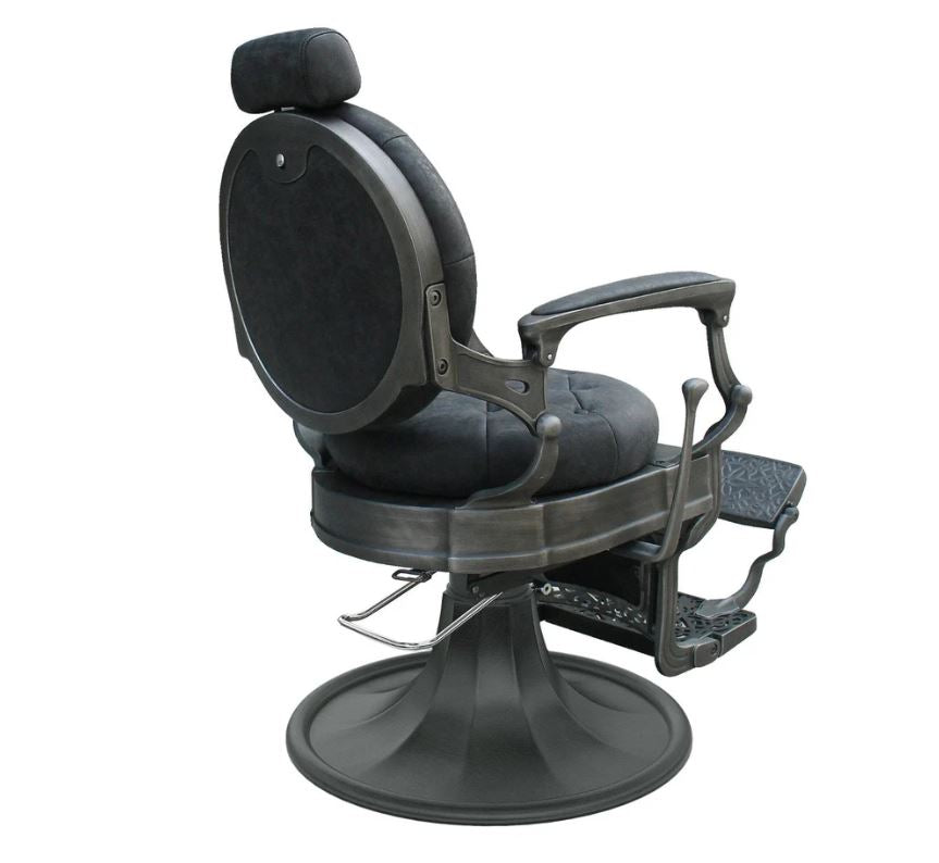 Mirplay Clint Vintage Style Barber Chair Black