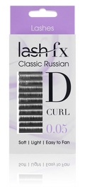 Lash FX Classic Russian Lashes D Curl 0.05 Super Fine 11mm
