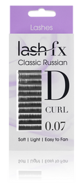 Lash FX Classic Russian Lashes D Curl 0.07 Super Fine 13mm