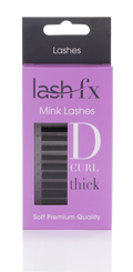 Lash FX Mink D Curl 0.15 Thick Individual Lashes 10mm