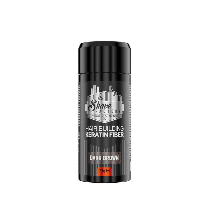 The Shave Factory Hair Building Keratin Fiber Dark Brown 21g