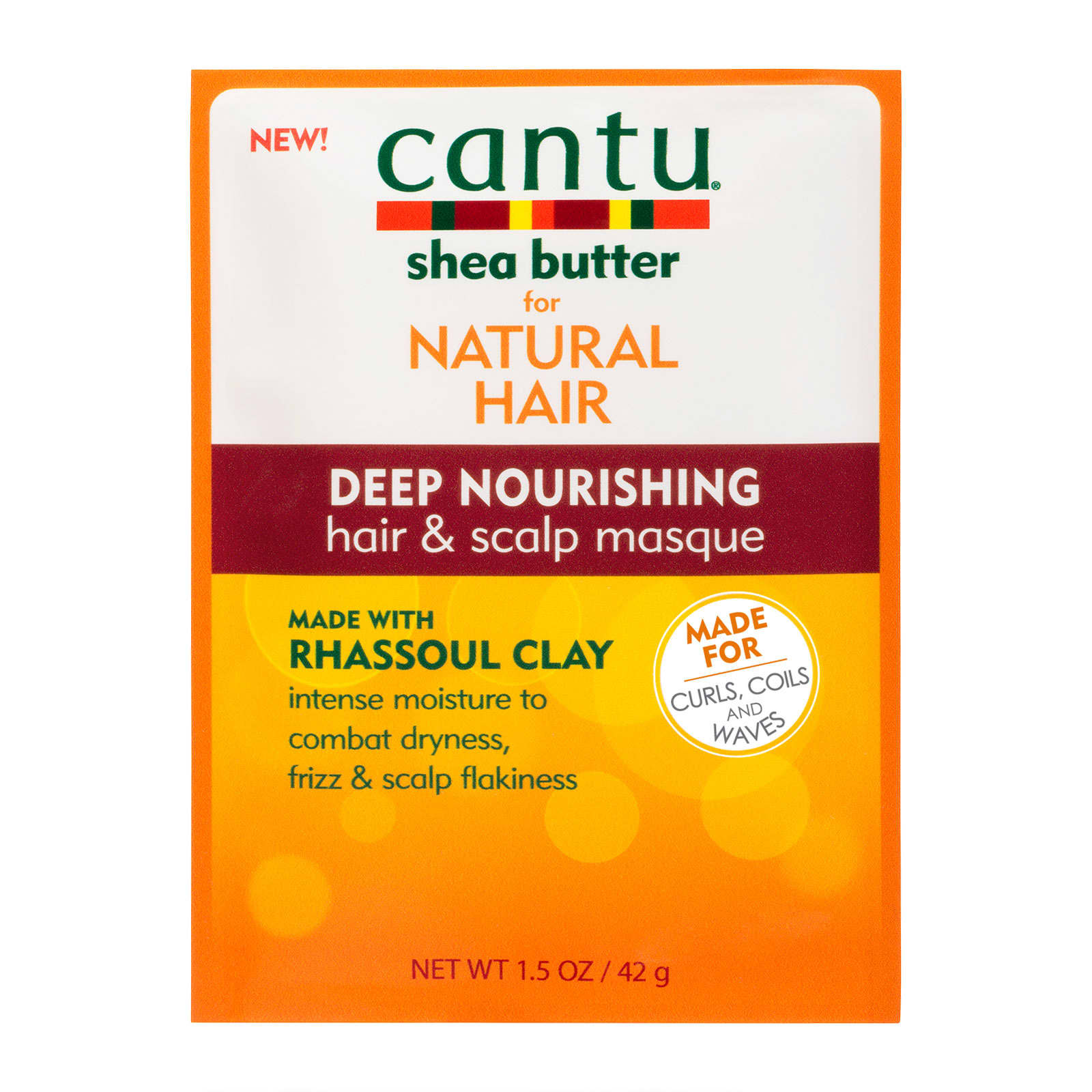 Cantu Deep Nourishing Hair & Scalp Masque With Rhassoul Clay 42g