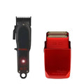 StyleCraft Rebel Clipper and StyleCraft Wireless Prodigy Shaver Metallic Red
