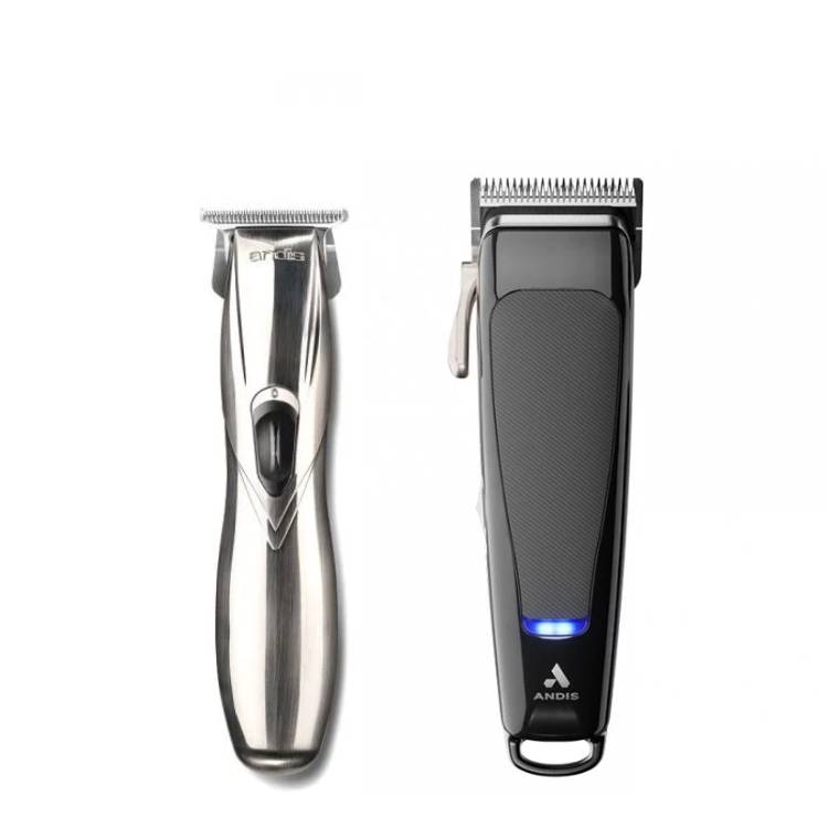 Andis Slimline Pro GTX Trimmer And reVITE Clipper Black