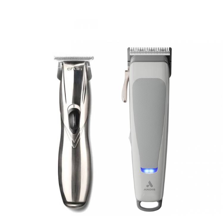 Andis Slimline Pro GTX Trimmer And reVITE Clipper Grey