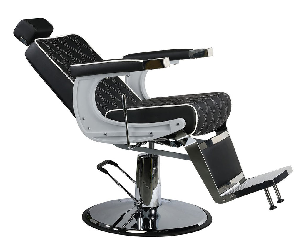 Mirplay Karl Barber Chair Quilted Black