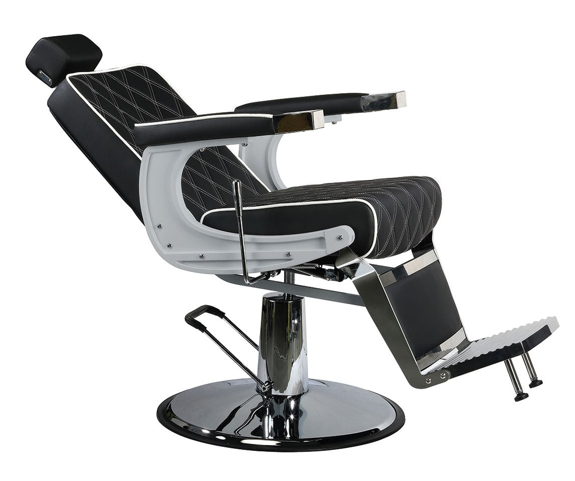 Mirplay Karl Barber Chair Quilted Black