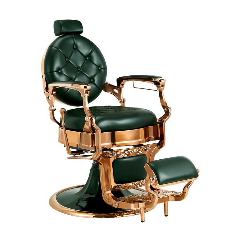 Mirplay Kirk Green and Copper Barber Chair