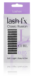 Lash FX Classic Russian Lashes L Curl 0.05 Super Fine 13mm
